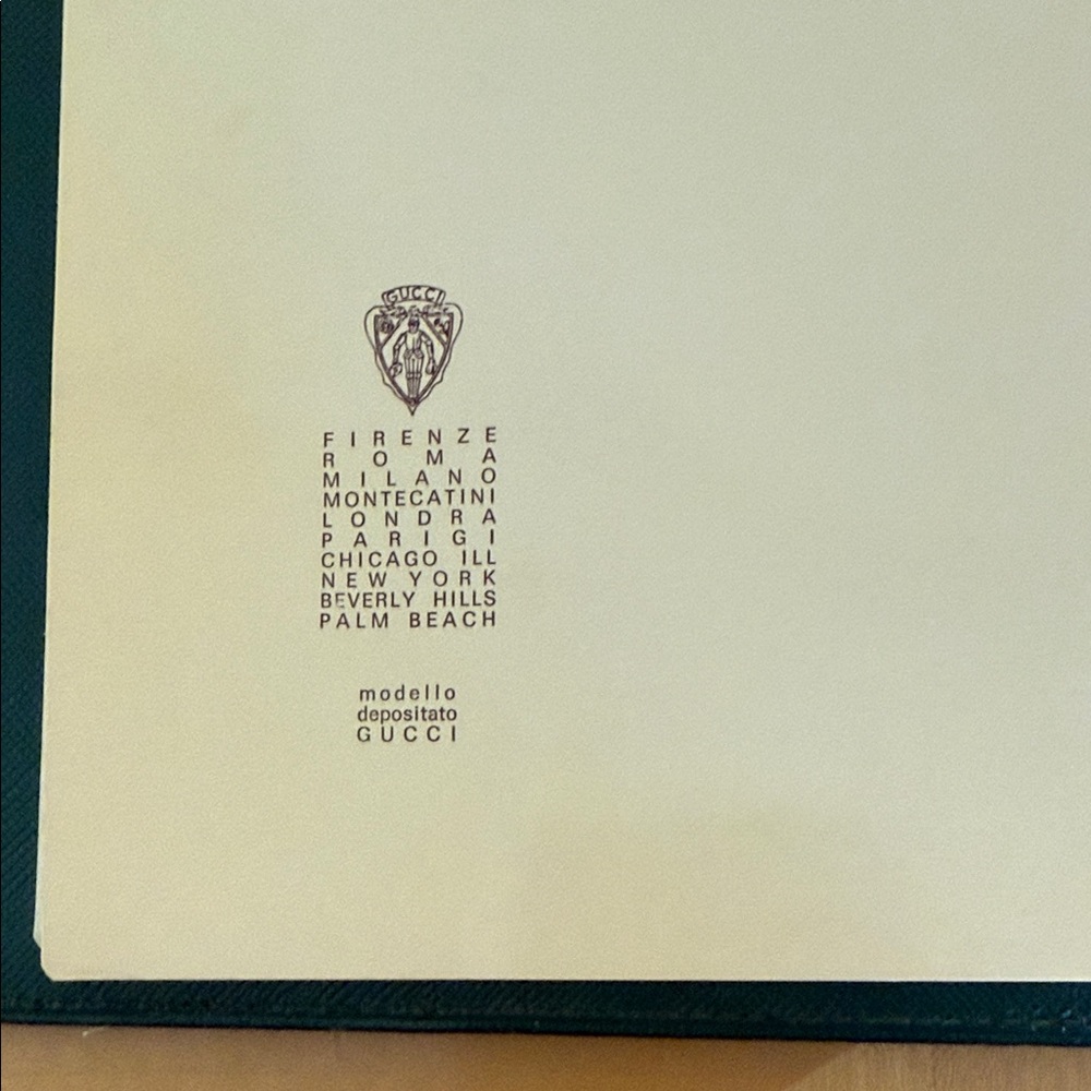 GUCCI GG Monogram Vintage 5 Ringed Binder Cover - Picture 6 of 8